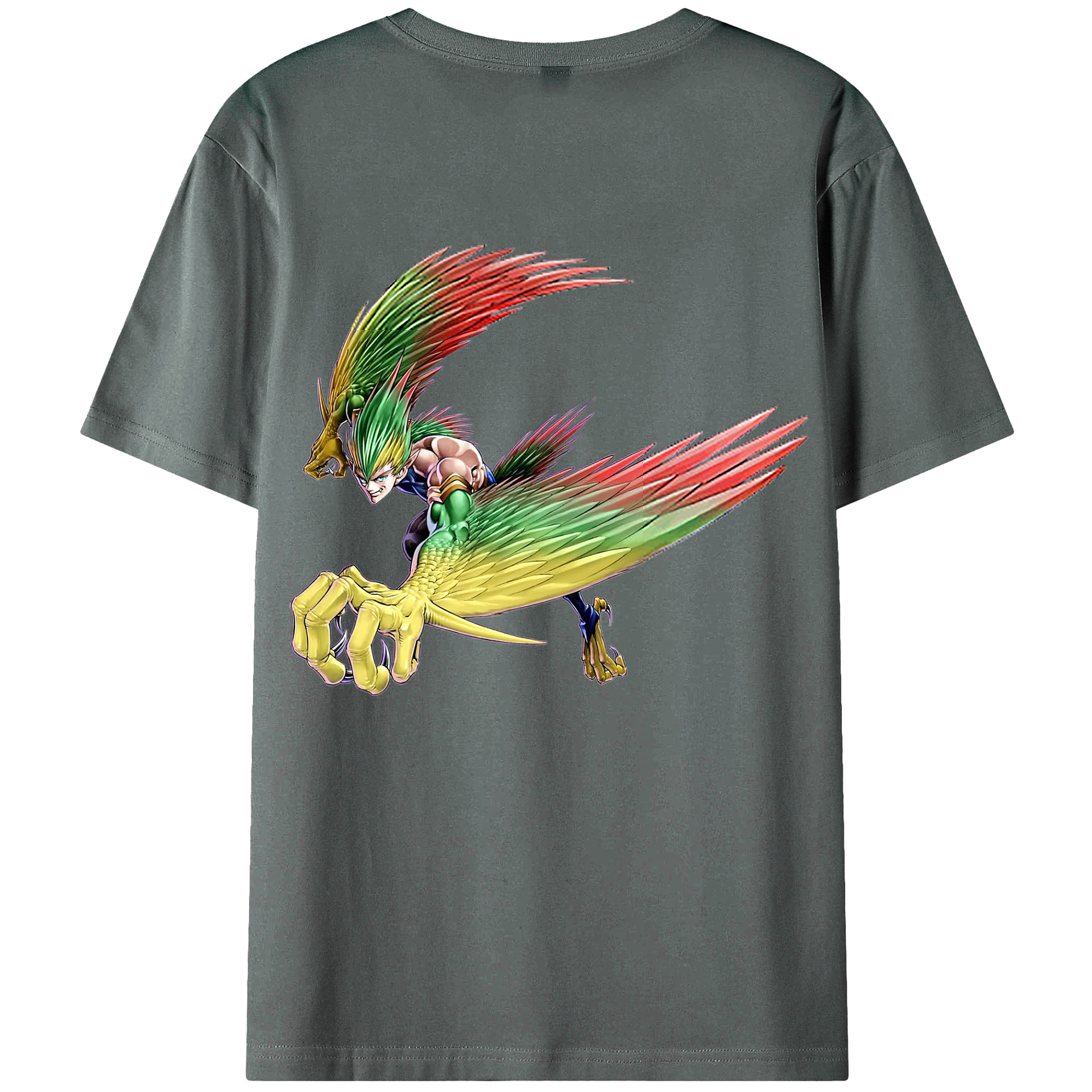 （画像用） 遊☆戯☆王 Yu-Gi-Oh! 綿100％ メンズ半袖Tシャツ（バックプリント） 通気性